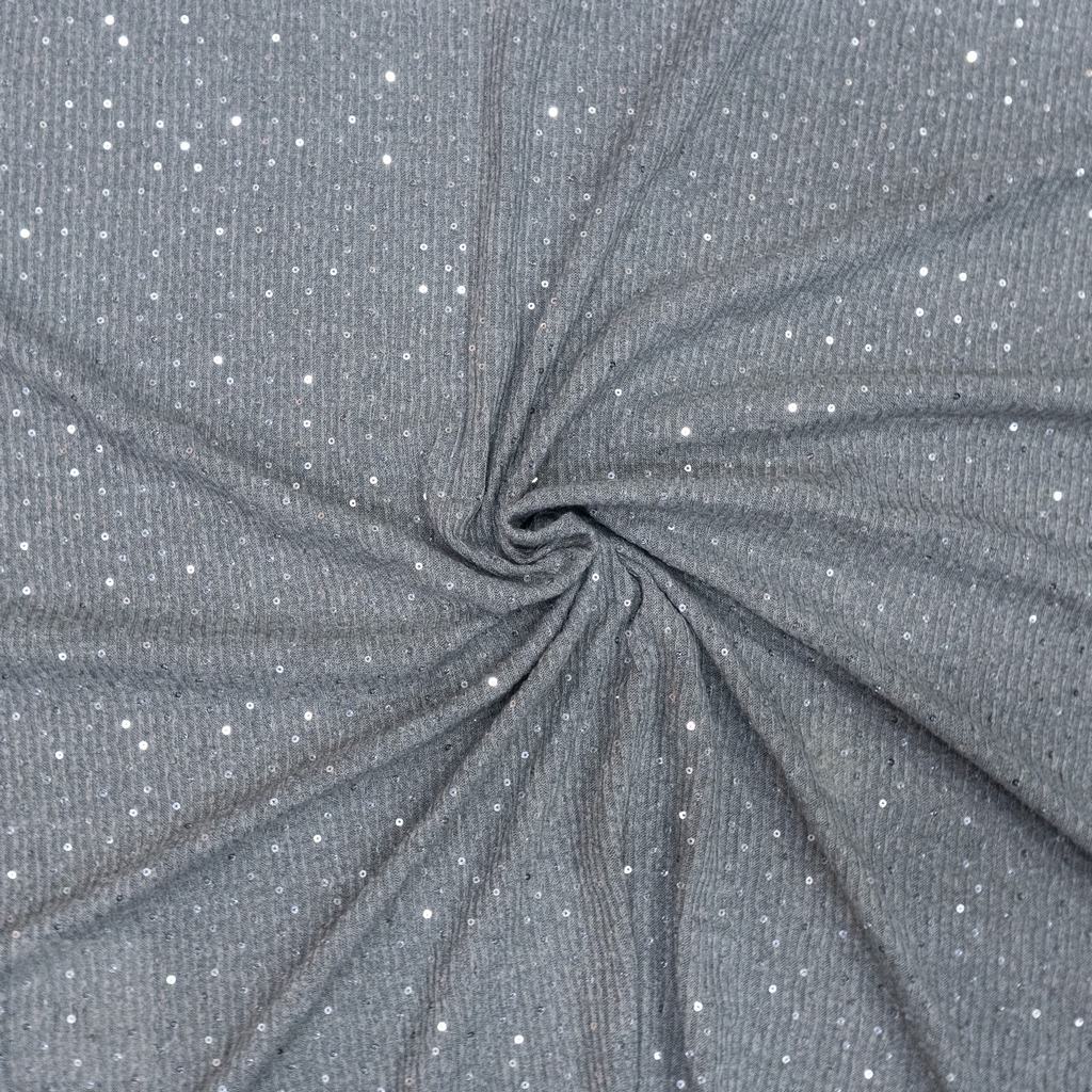 P42815FGREY232.jpg RIB JERSEY SPANGLE EMB - Image 2