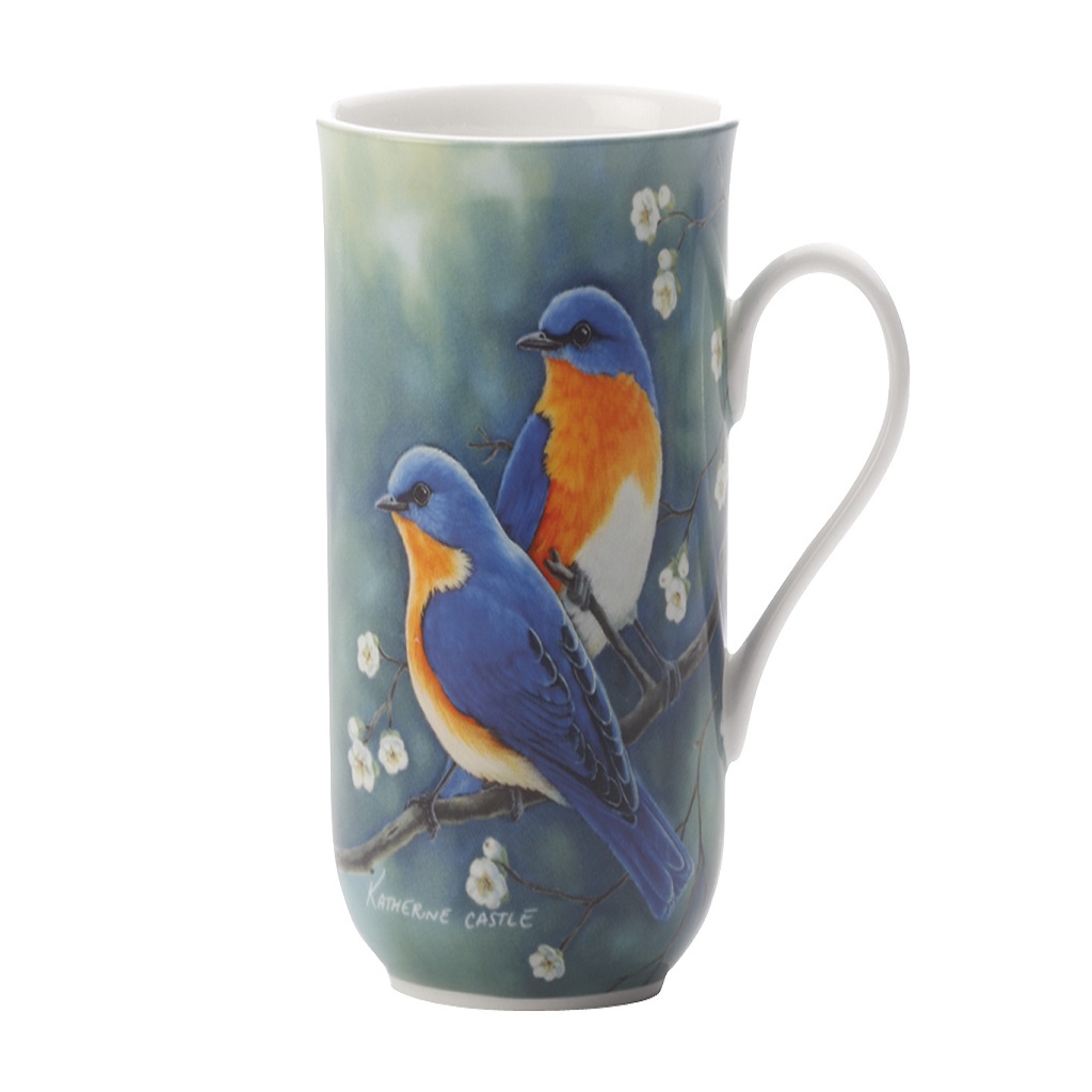 PBW1002.jpg MW BIRDS K/CASTLE BLUEBIRD MUG - Image 1