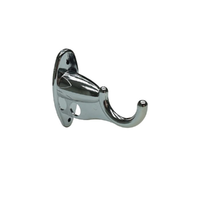 38/16MM ROUND PVC BRACKT - CHROME - Image 1