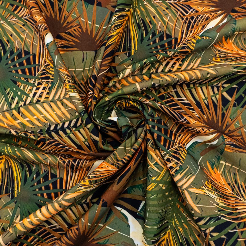 PCC255F9232.jpg PRINTED COTTON CANVAS - GREEN FOREST - Image 2
