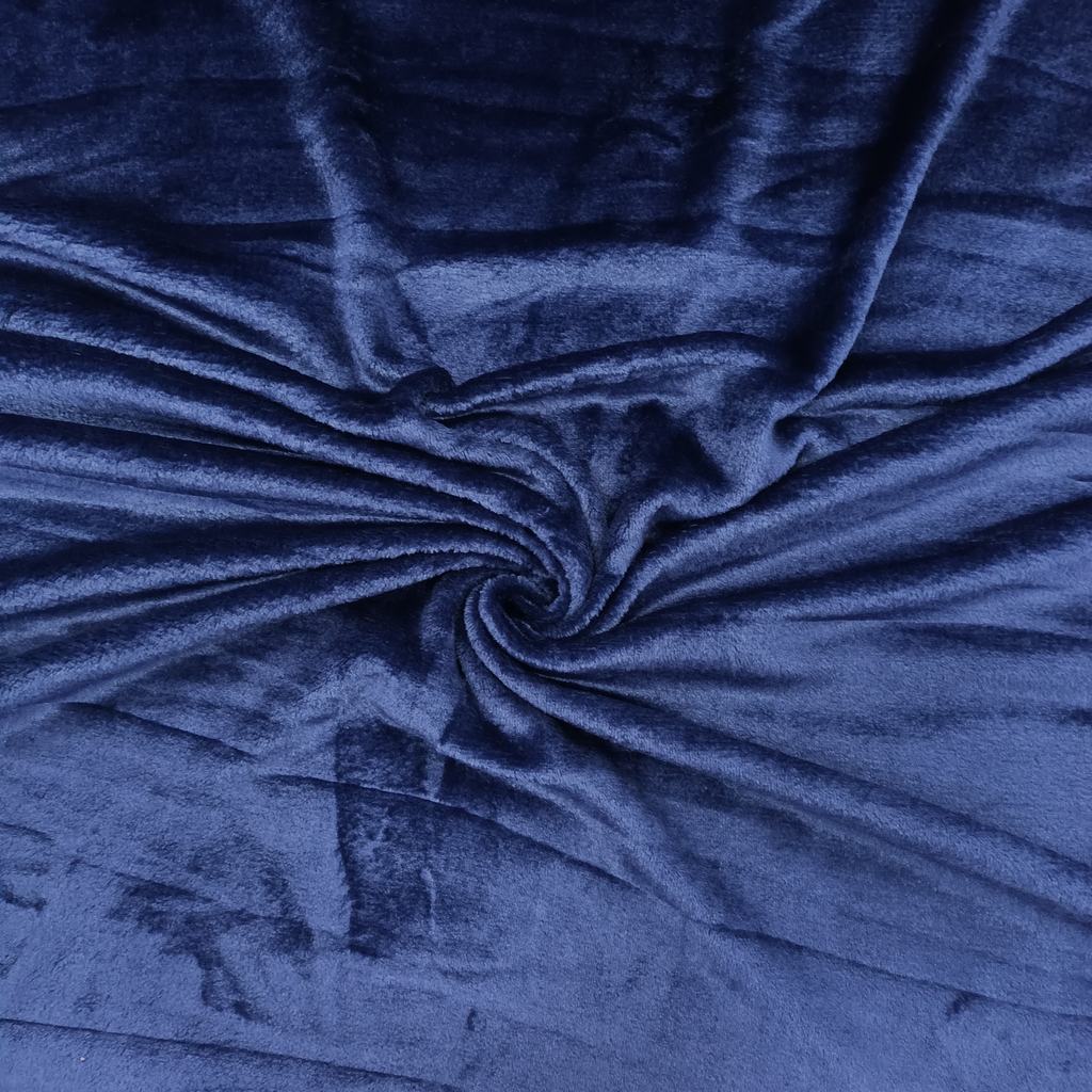 PFF15FNAVY.jpg 150CM PLAIN MONGOLIAN FLEECE-NAVY - Image 1