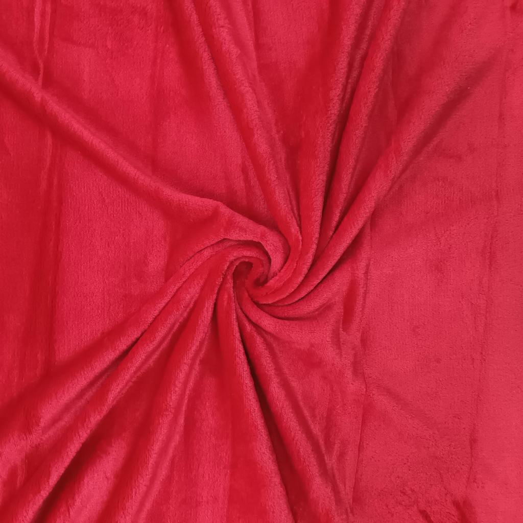 PFF15FRED.jpg 150CM PLAIN MONGOLIAN FLEECE-RED - Image 1