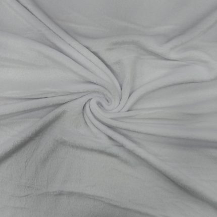 150CM PLAIN MONGOLIAN FLEECE-WHITE