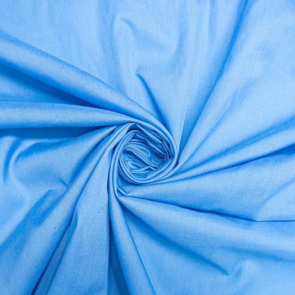 PPC5FPOWDER20BLUE231.jpg 115CM PLAIN POLY COTTON - POWDER BLUE - Image 1