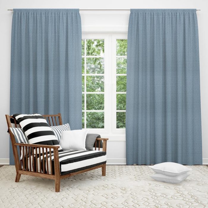 280CM PLAIN PRUSSIAN LINEN-BLUE - Image 2