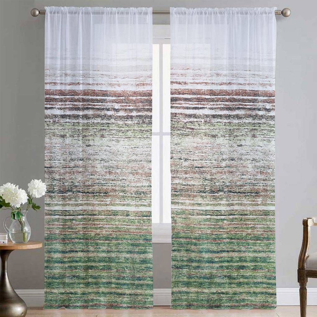 PSSV5FGREEN232.jpg PRINTED SEMI SHEER VOILE - GREEN - Image 2