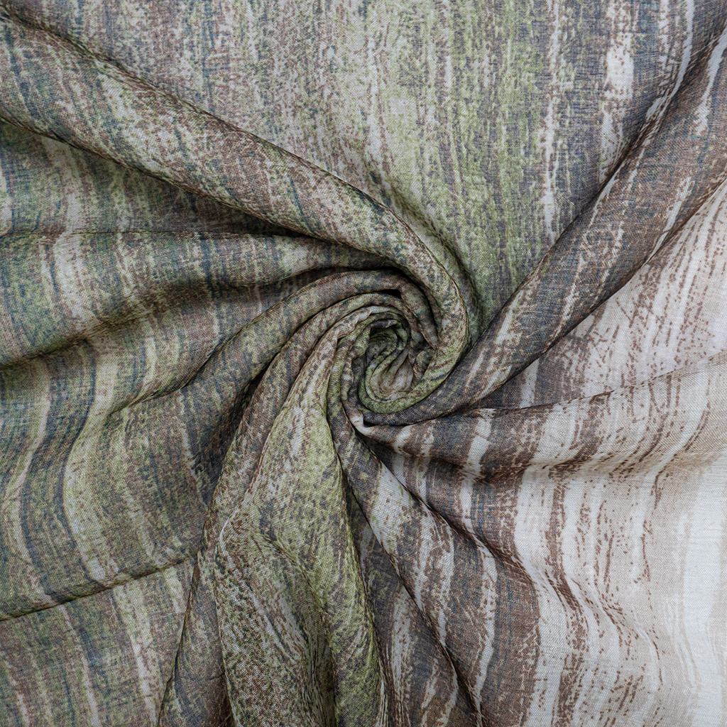 PSSV5FGREEN233.jpg PRINTED SEMI SHEER VOILE - GREEN - Image 3