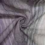 PRINTED SEMI SHEER VOILE - PURPLE - Image 3