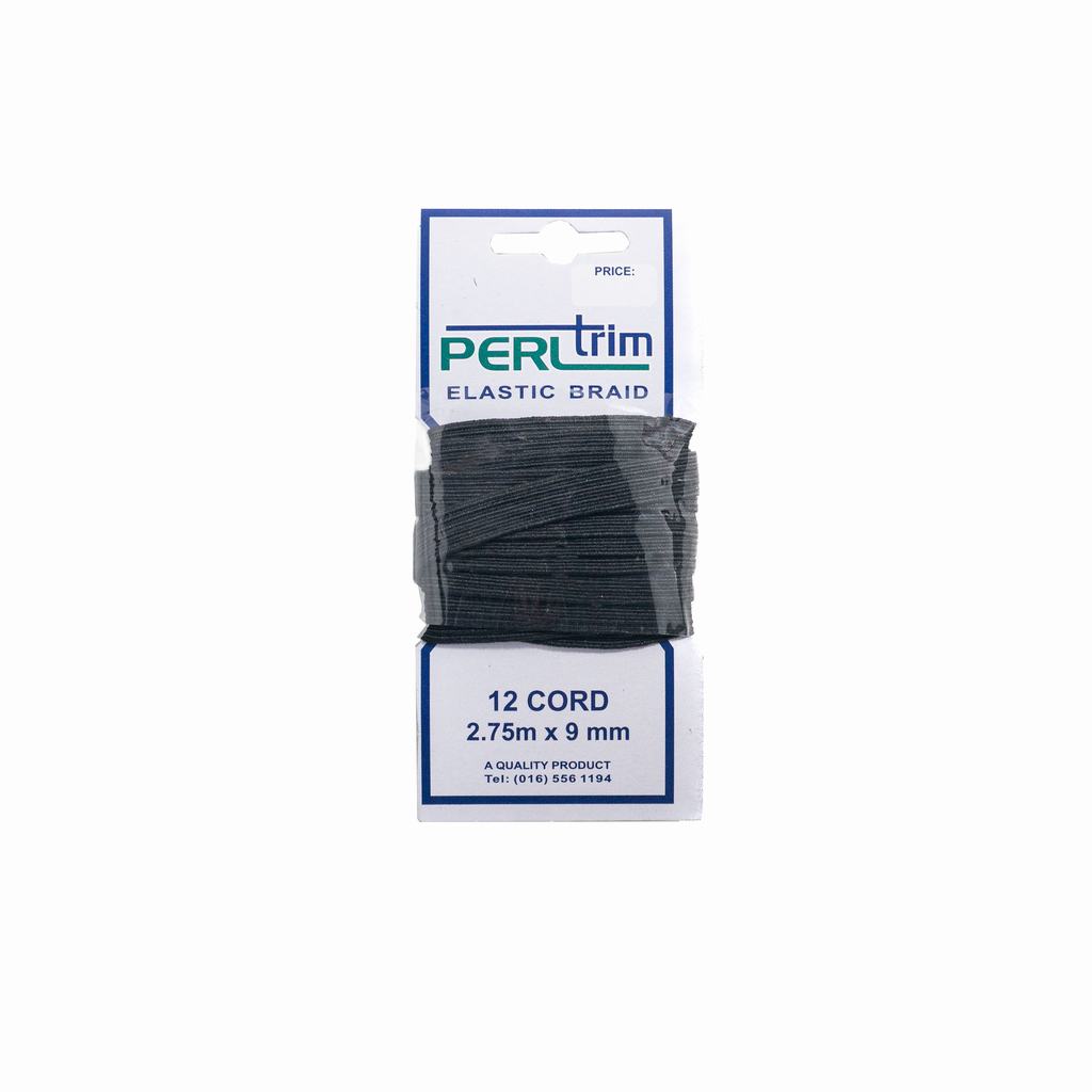 PT2DCE125FB231.jpg CARDED ELASTIC 12CORD BLACK - Image 1