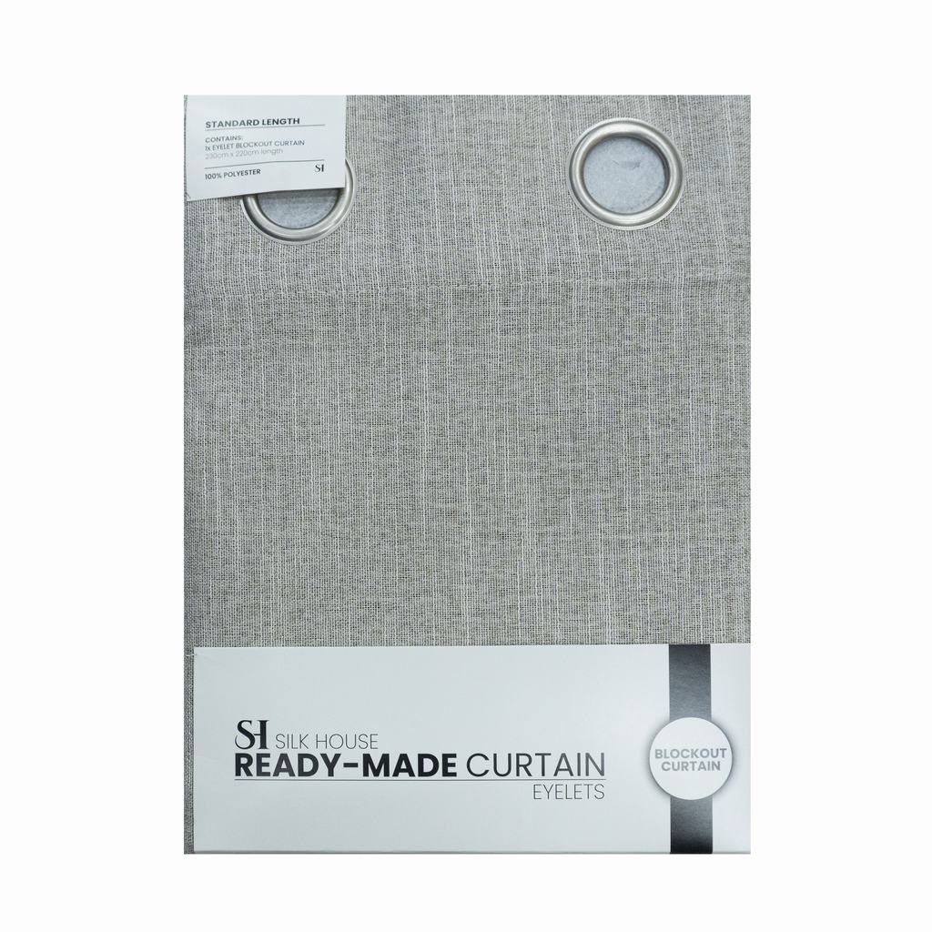 PT2DDBCE5FLIN231.jpg DALOA BLACKOUT CURTAIN EYELET 2.30M X 2.20M-LINEN - Image 1