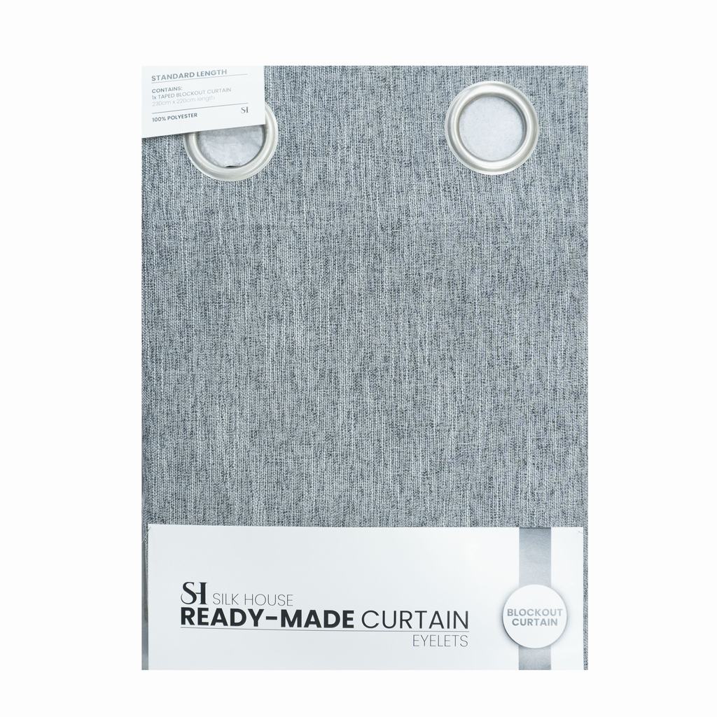 PT2DDBCE5FST231.jpg DALOA BLACKOUT CURTAIN EYELET 2.30M X 2.20M-STORM - Image 1