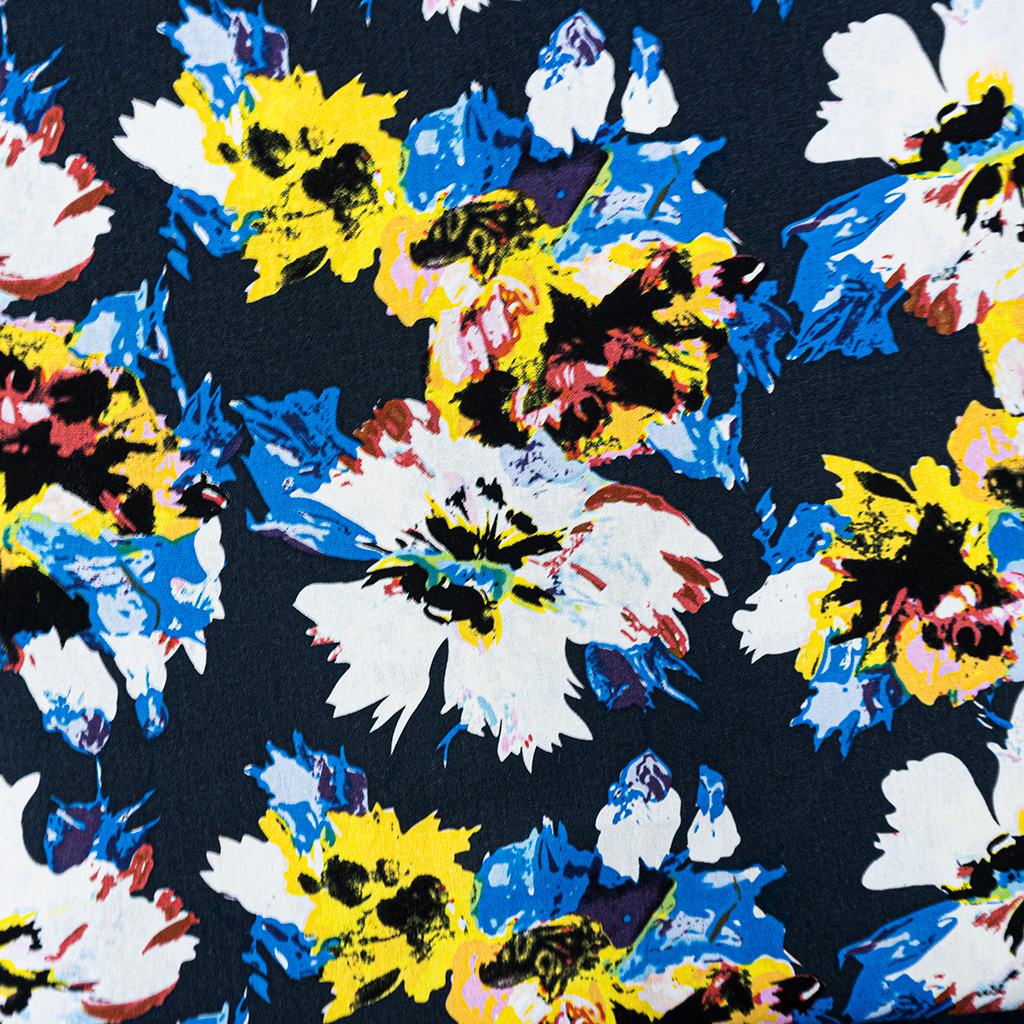 PTDRL5F7231.jpg PRINTED RAYON LINEN ARTSY NAVY - Image 1