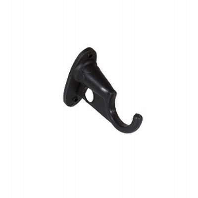 38/16MM ROUND PVC BRACKT - BLACK