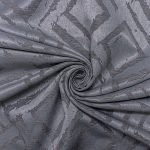 280CM DIAMOND JACQ. CURTAIN-DARK GREY - Image 3