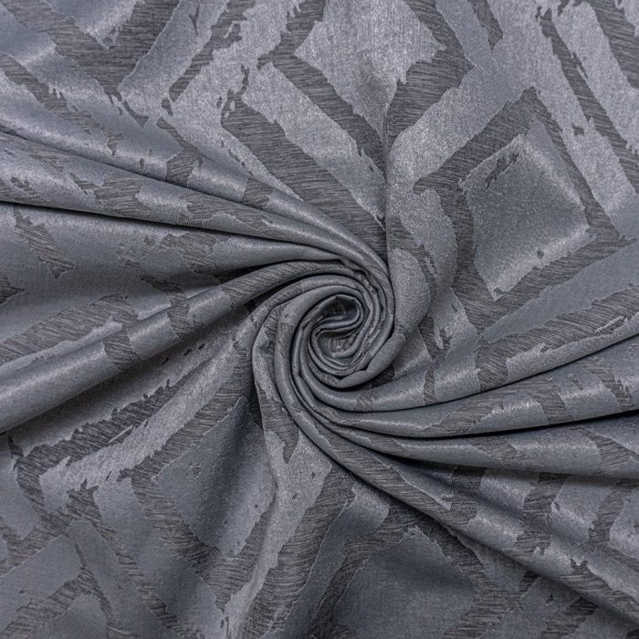 280CM DIAMOND JACQ. CURTAIN-DARK GREY - Image 3