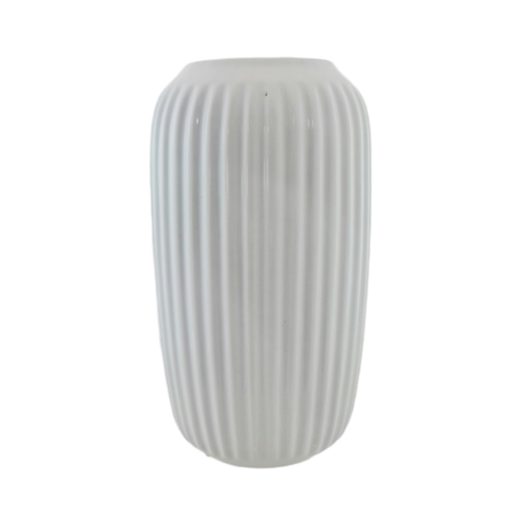 RB2DLTC335FWHITE.jpg CERAMIC FLOWER VASE - Image 1