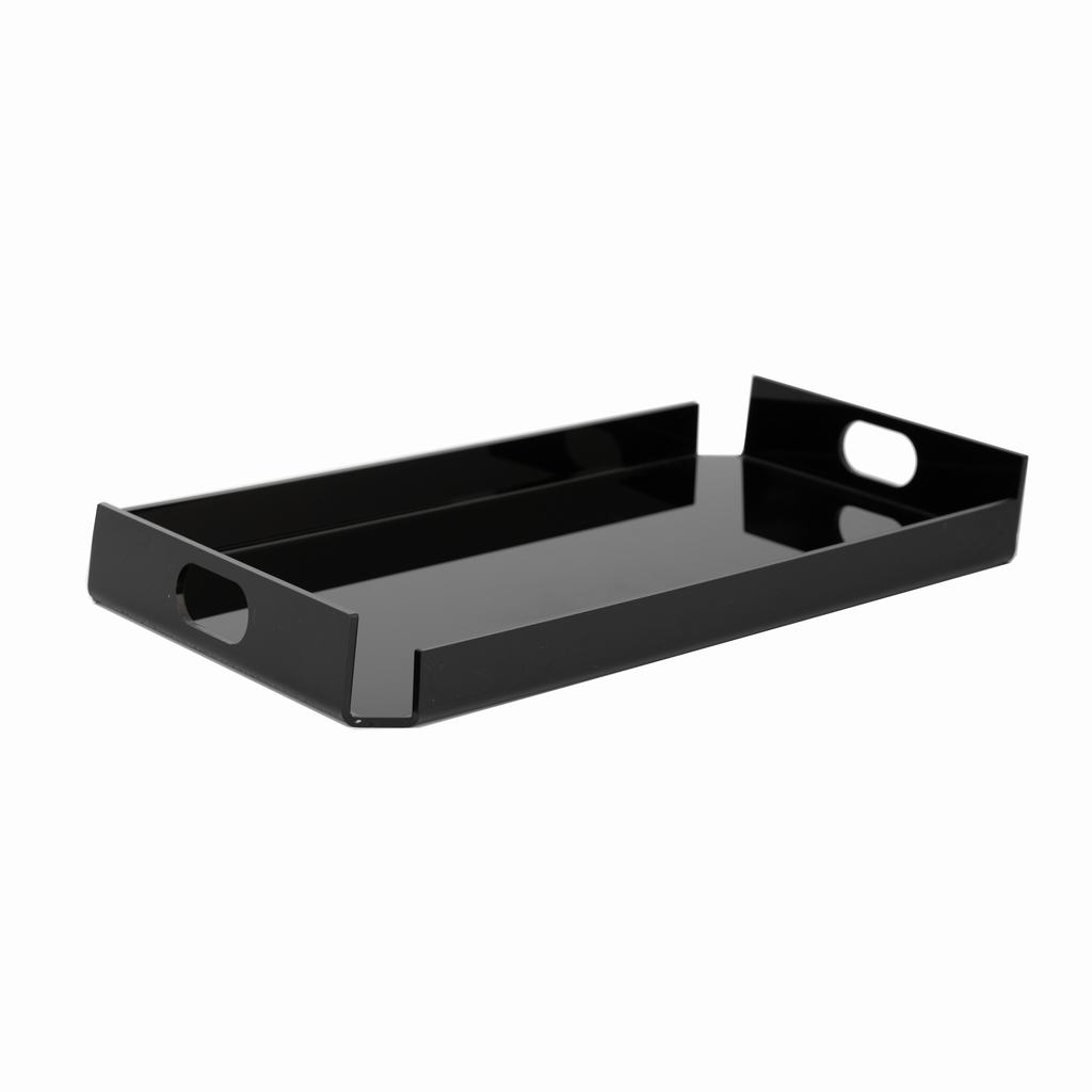 RG2DTRAY5FB.jpg ACRYLIC SERVING TRAY BLACK - Image 1