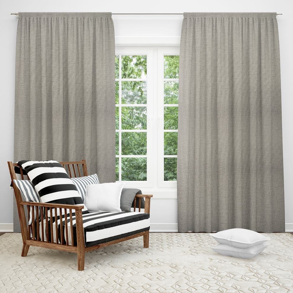 RLC5FBEIGE232.jpg ROXANNE LINEN CURTAIN - BEIGE - Image 2