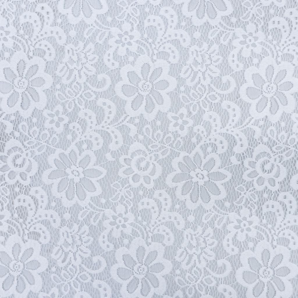 RT2D11715F1231.jpg STRETCH LACE- 1210 WHITE - Image 1