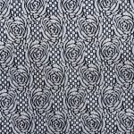 STRETCH LACE- 1288D BLACK/WHITE