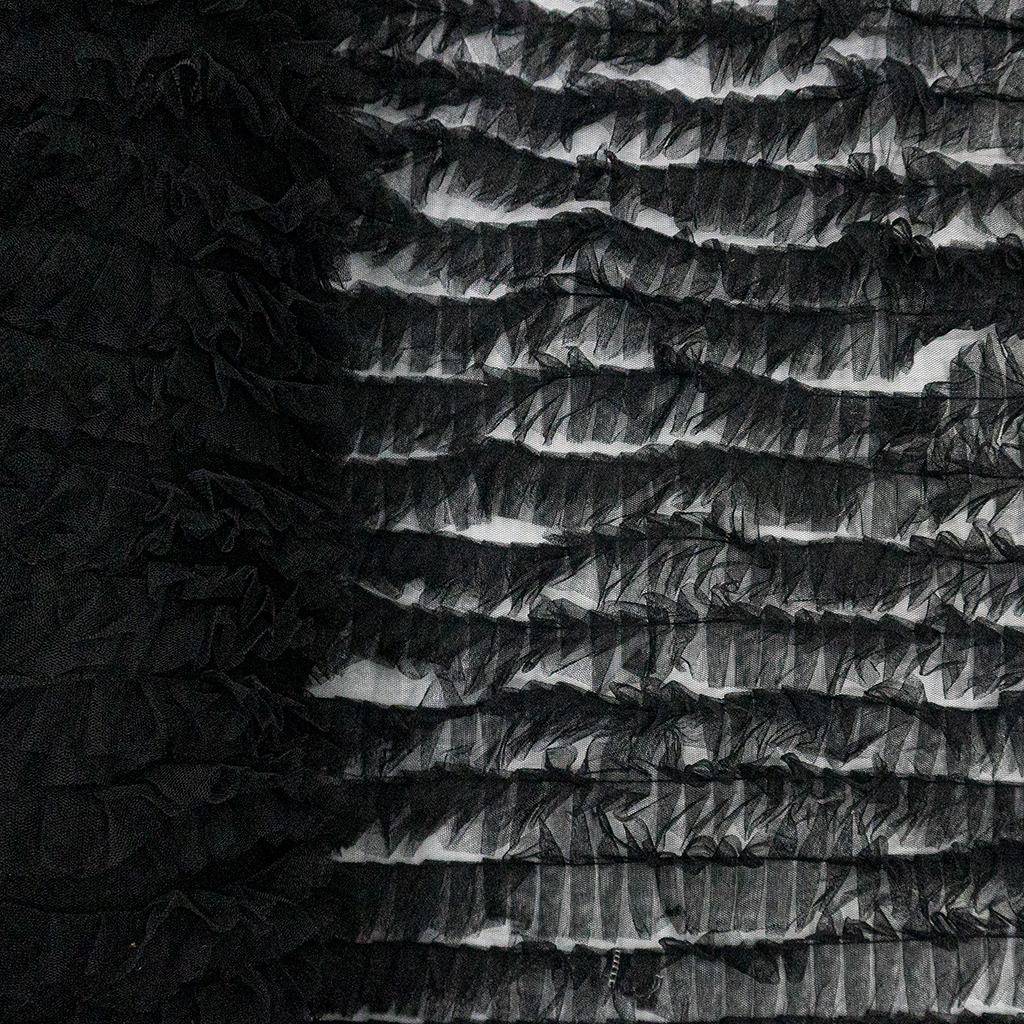 RT2D15FBLACK232.jpg 150CM RUFFLED TULLE (BLACK) - Image 2