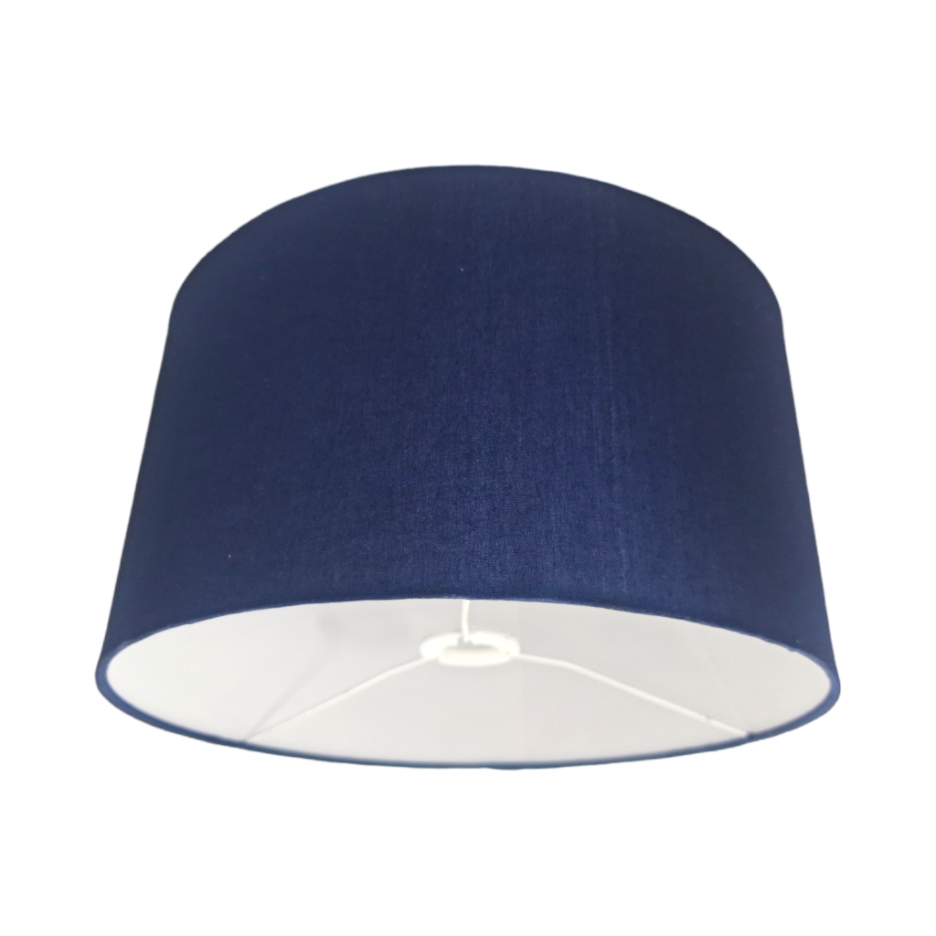 S130PC5F2.jpg S130 POLY COTTON LAMP SHADE NAVY BLUE - Image 1