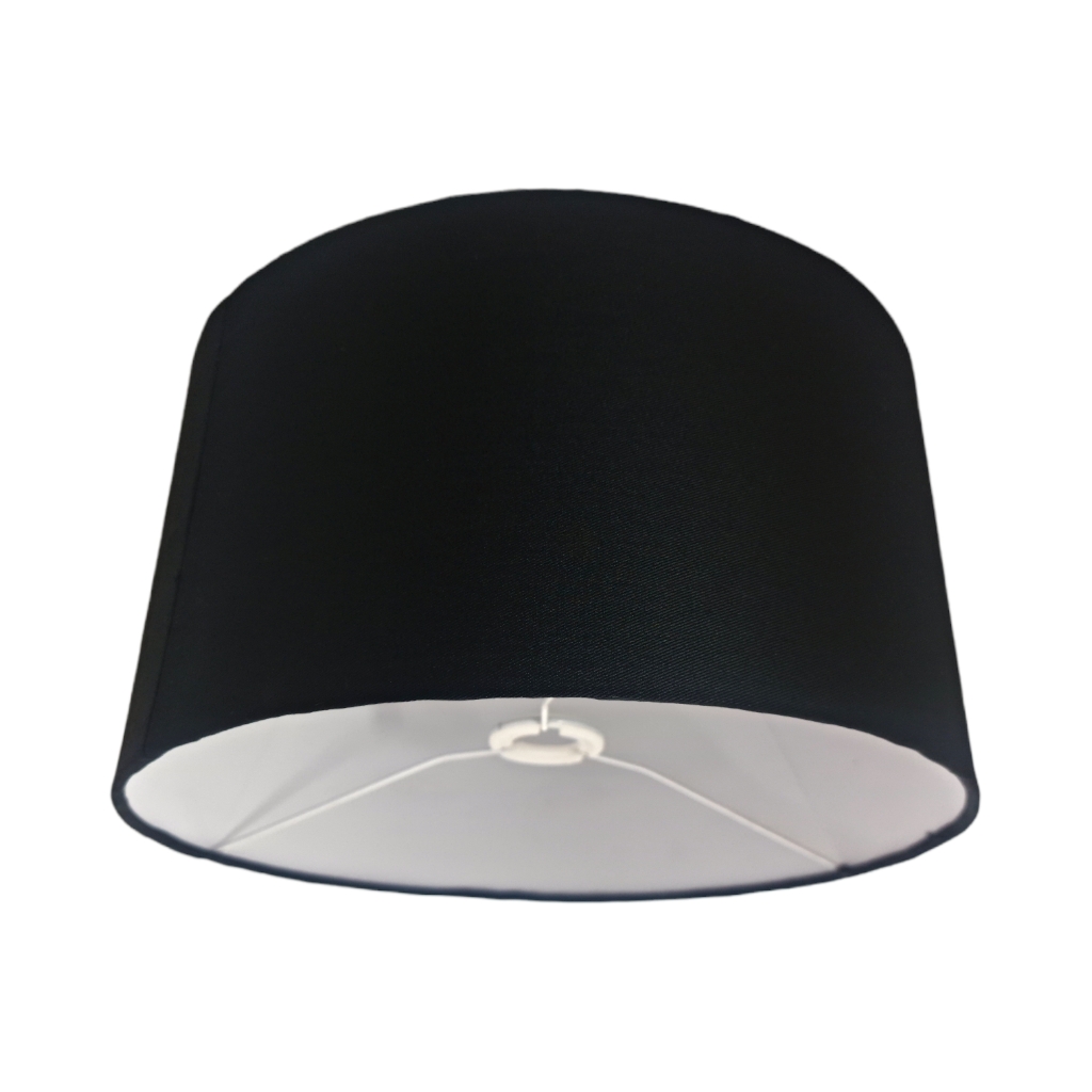 S130PC5F6.jpg S130 POLY COTTON LAMP SHADE BLACK - Image 1