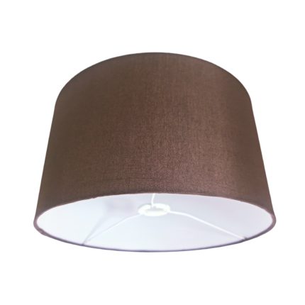 S130 POLY COTTON LAMP SHADE BROWN