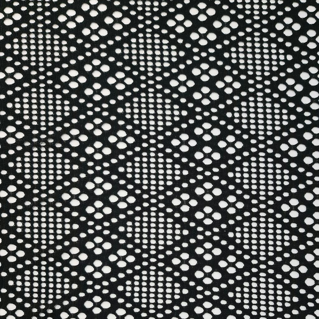 S222D355F1.jpg CROCHET KNIT (150CM)(BLACK) - Image 1