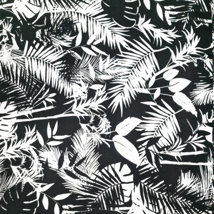 NYLON RAYON CRINKLE CREPE (150CM)(90 BLACK)