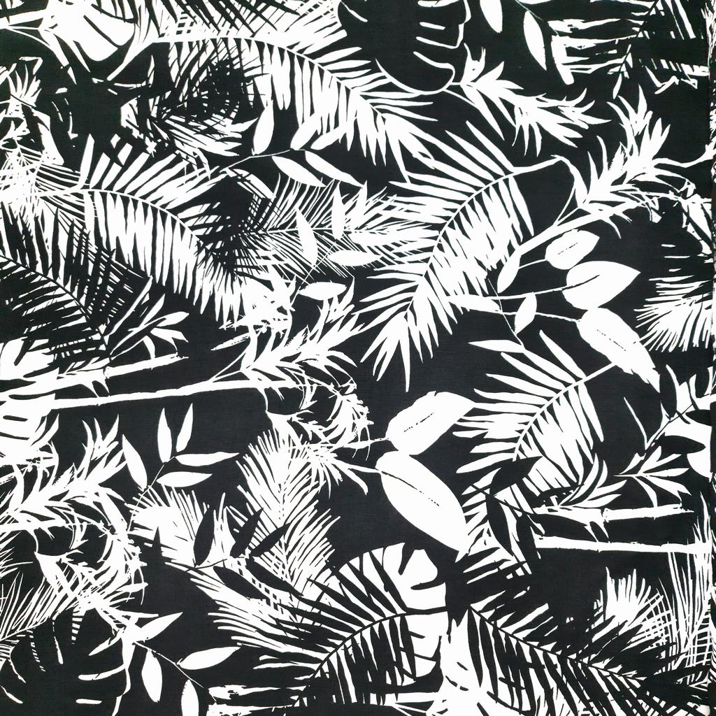 S222D905F5.jpg NYLON RAYON CRINKLE CREPE (150CM)(90 BLACK) - Image 1