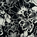 PRINTED COTTON POPLIN- BLACK