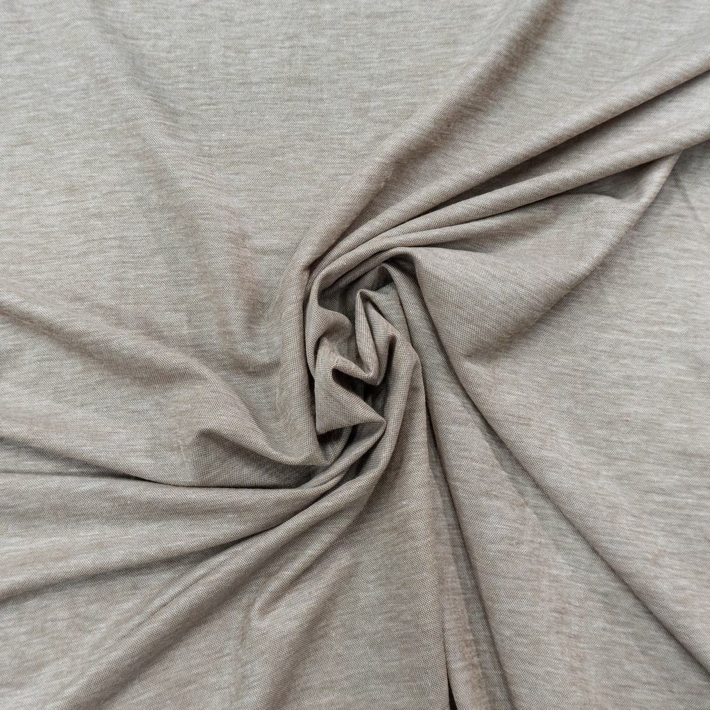 S242D225F3232.jpg NYLON RAYON PIQUE KNIT TAUPE MEL - Image 2