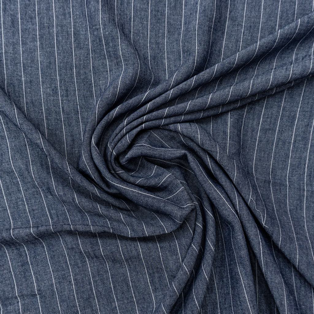 S242D765FDENIM232.jpg Y/D LINEN RAYON STRIPE - Image 2