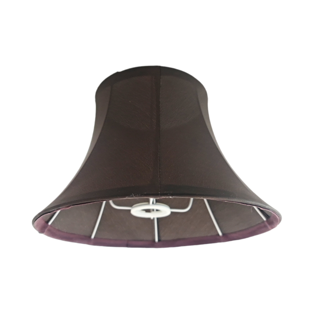 S51TFT5F2.jpg S51 TAFETTA LAMP SHADE-CHOCOLATE BROWN - Image 1