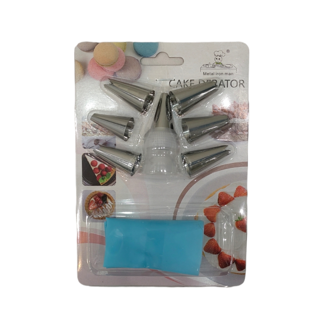SA2D02002.jpg 8PC CAKE NOZZLE SET W/PIPING SET - Image 1