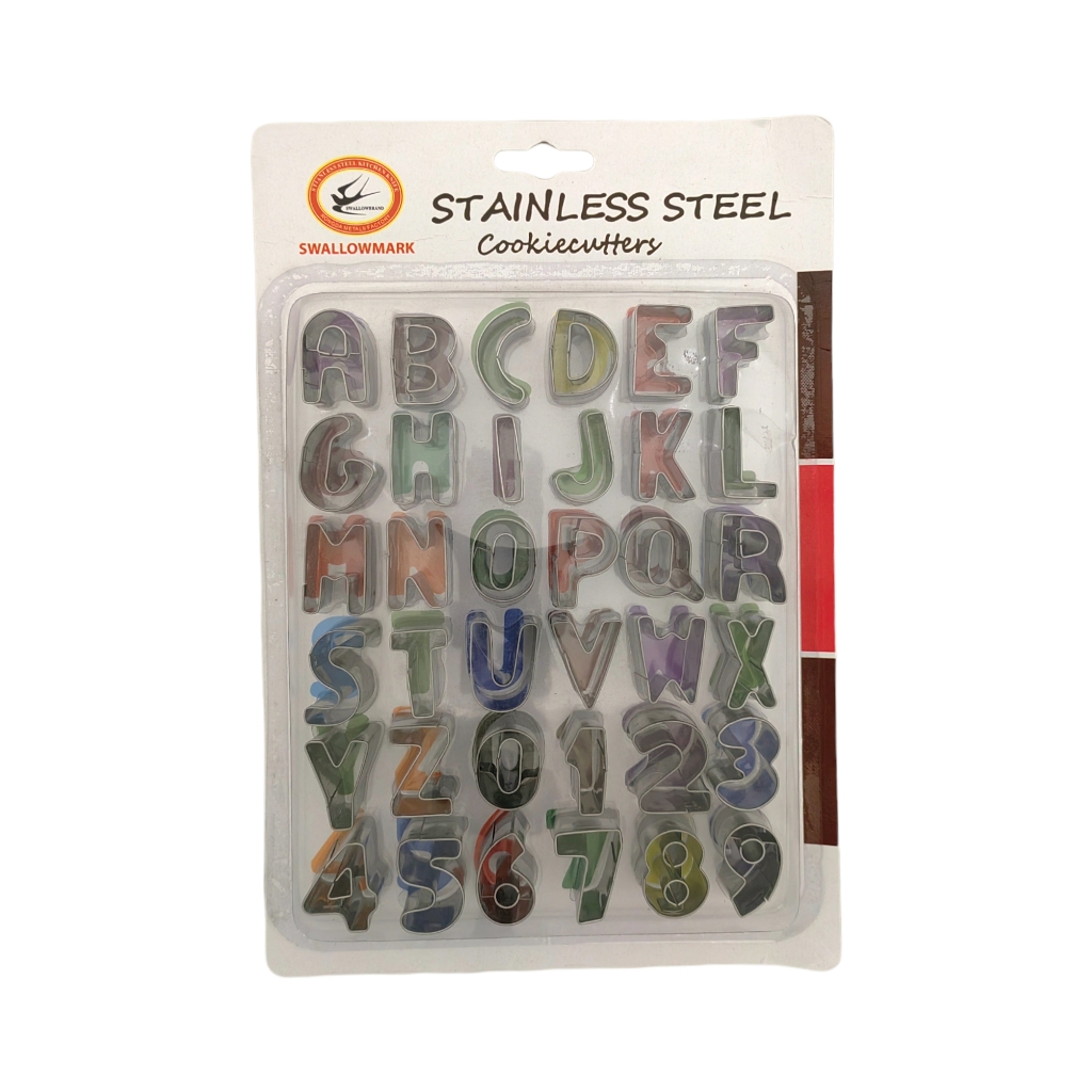 SA2D5339.jpg S/STEEL ALPHABETS+NUMBERS COOKIE CUTTERY - Image 1