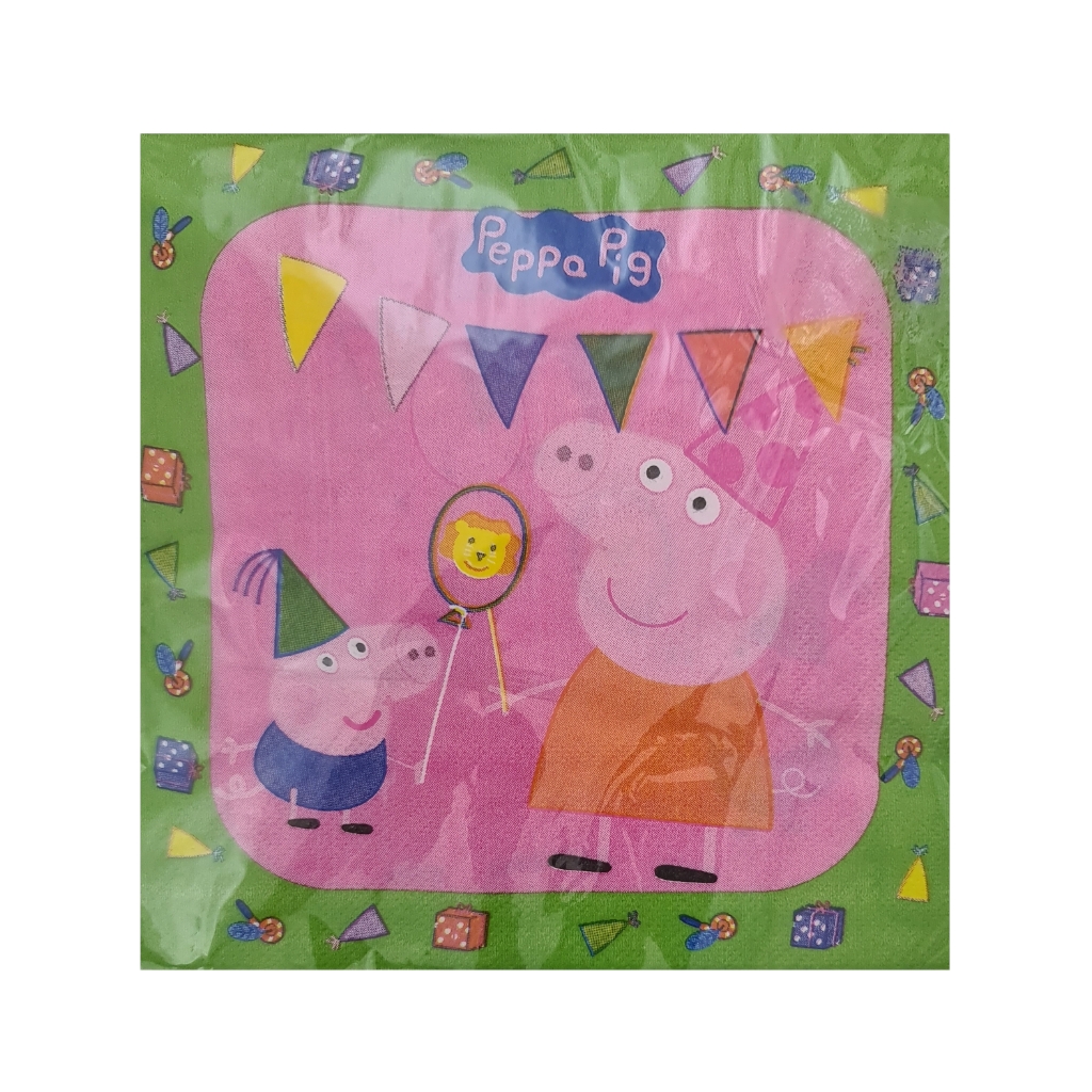 SAB2DPS5F4.jpg PARTY SERVIETTES-PEPPA PIG - Image 1