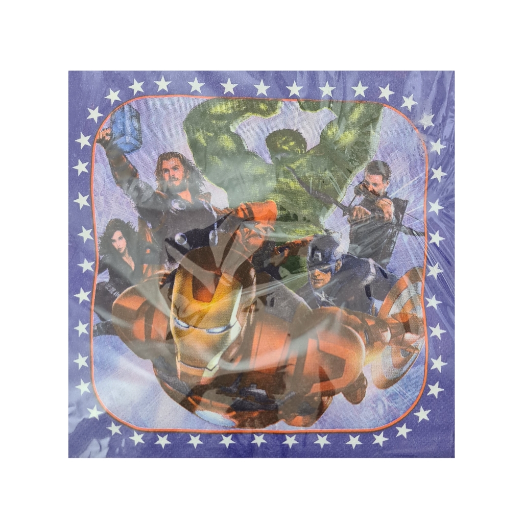 SAB2DPS5F8.jpg PARTY SERVIETTES-IRON MAN - Image 1