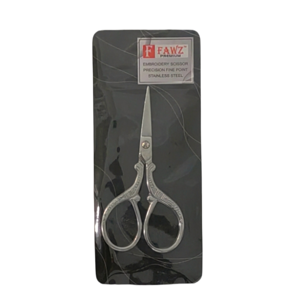 SESST35.jpg EMBROIDERY SCISSOR SILVER STRAIGHT 3.5 - Image 1