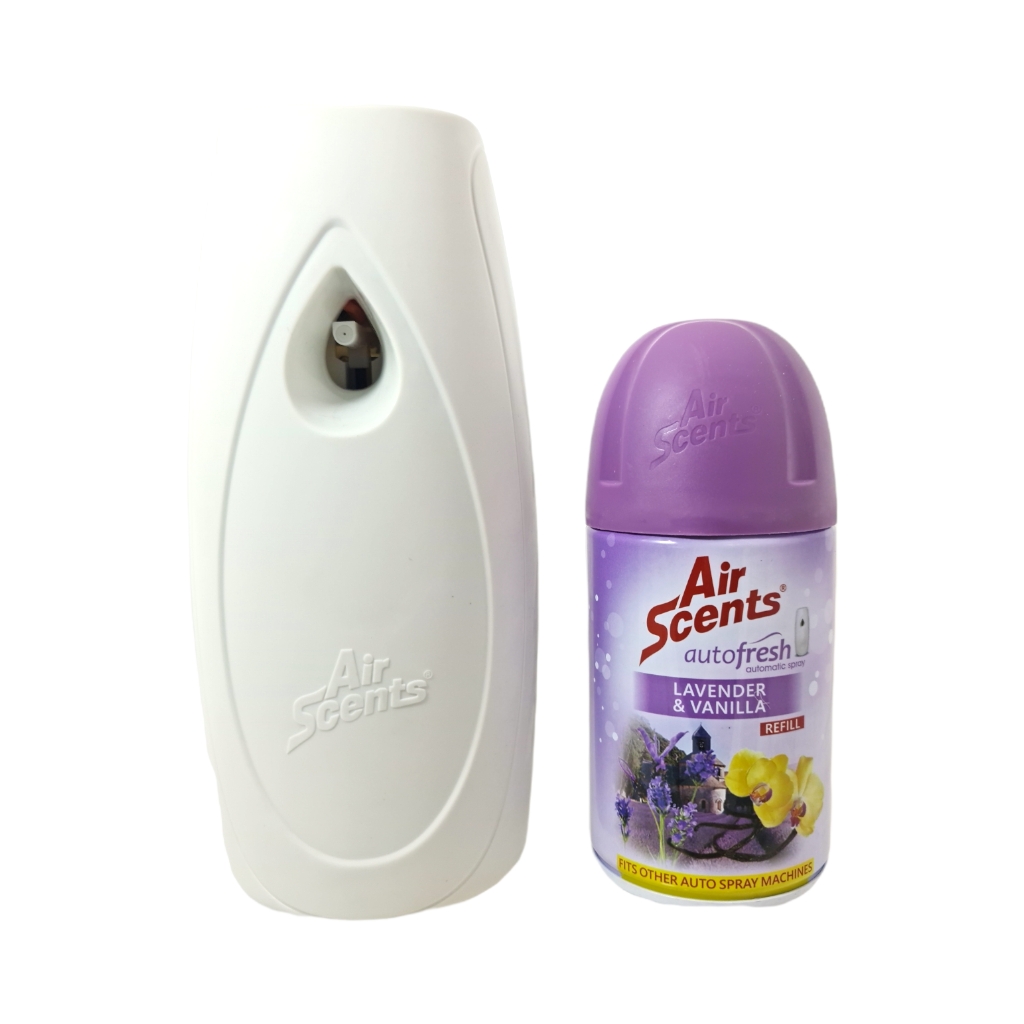 SH1041.jpg AIR SCENTS AUTOFRESH MACHINE + 2REFILLS - LAVENDER & VANILLA - Image 1