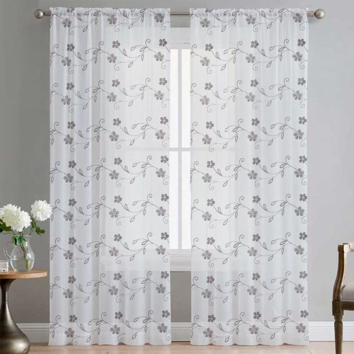 280CM EMBROIDED VOILE - Image 2