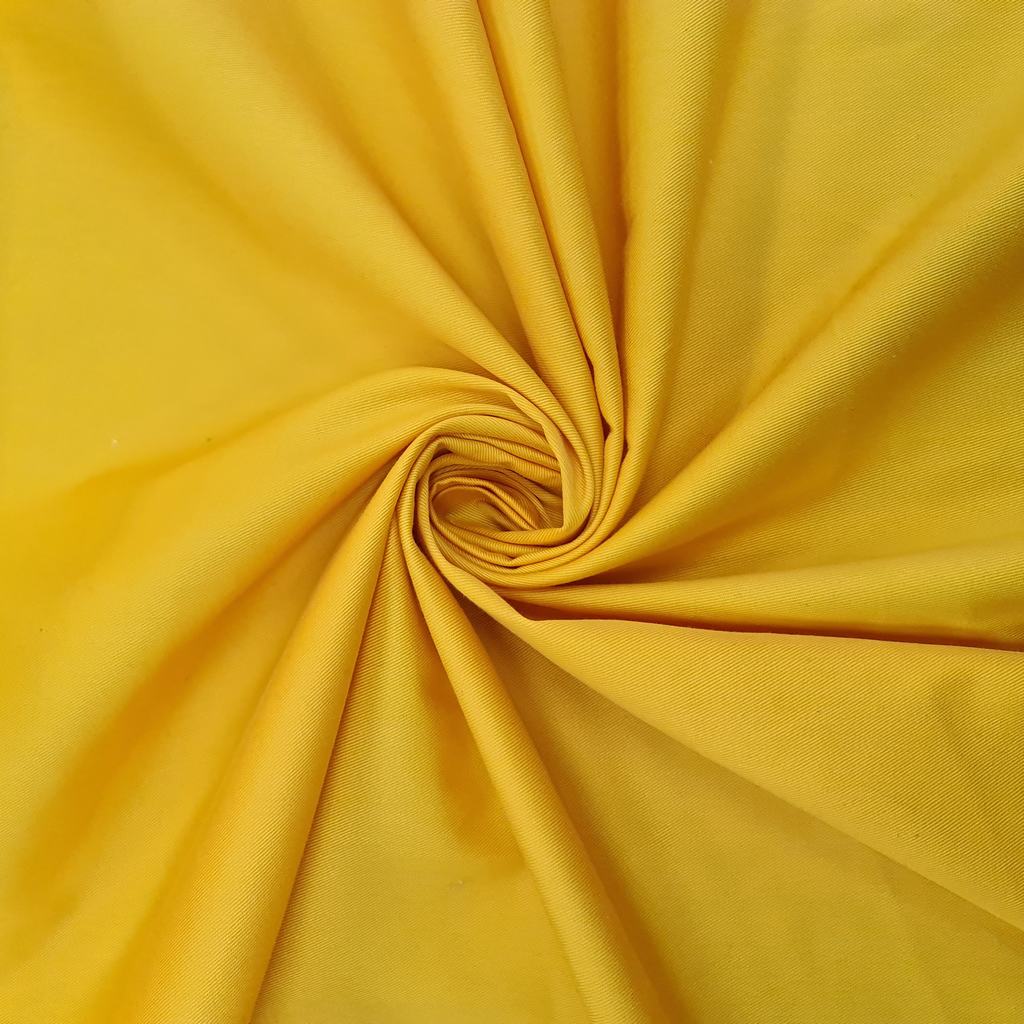 T2DTWILL5FSUNSHINE20YELLOW.jpg 150CM COTTON TWILL - SUNSHINE YELLOW - Image 1