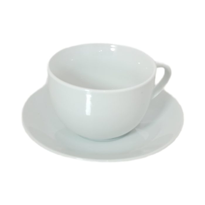 6PCS CUP & SAUCER WHITE - Image 1