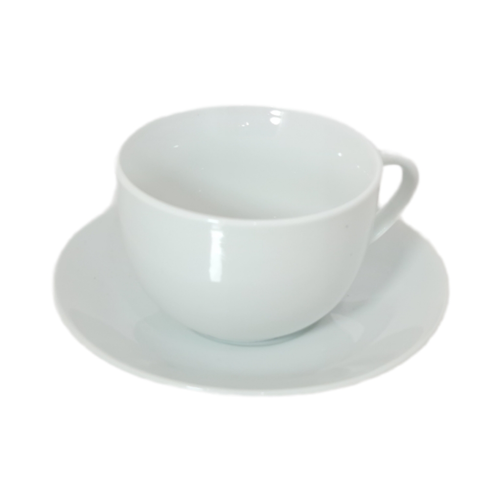 TH2D37.jpg 6PCS CUP & SAUCER WHITE - Image 1