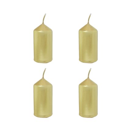 SMALL CANDLES 4PC-GOLD