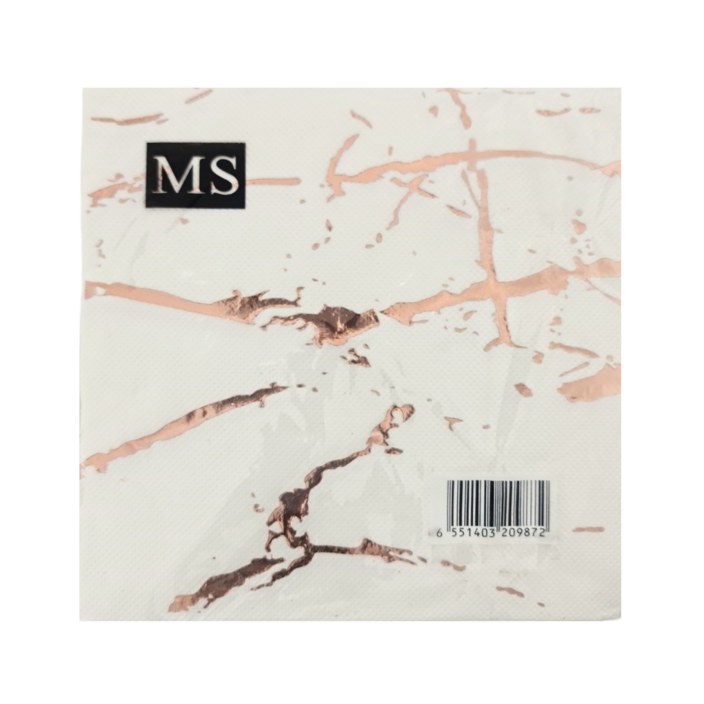 TT2D98935FWRG.jpg SERVIETS WHITE/ROSEGOLD - Image 1