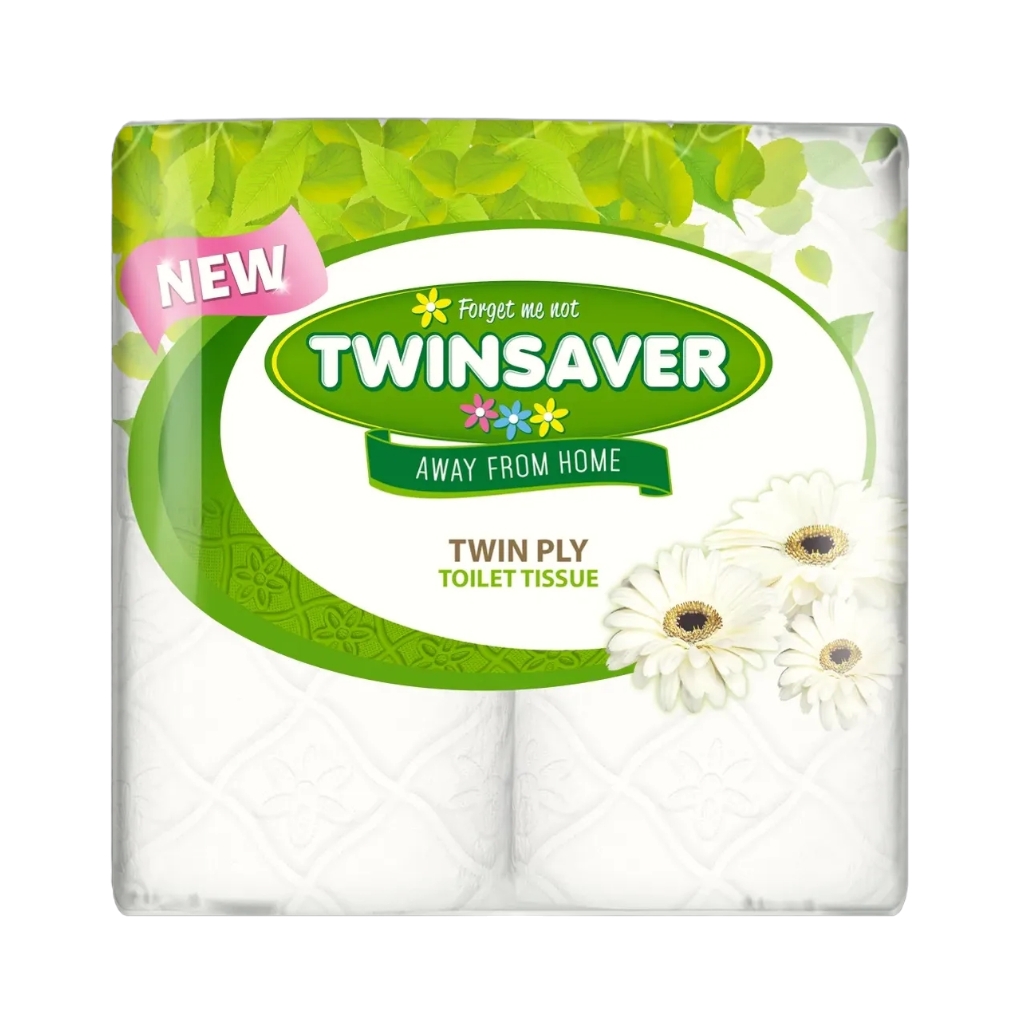 TWIN0124.jpg TWINSAVER TOILET TISSUE 2PLY  4PC - Image 1