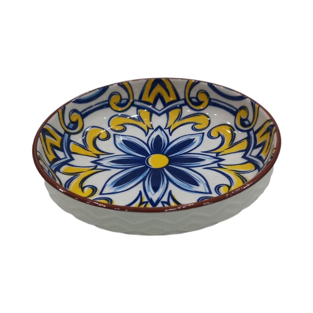 V2D209035F1.jpg CERAMIC EMBOSSED 15 CM DISH - Image 1