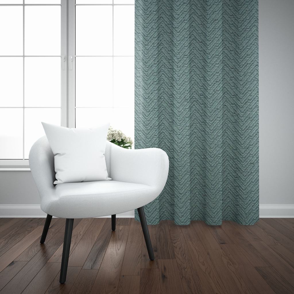 VD2DLTC5FSG232.jpg LISA TAPED CURTAIN 225X218 - SAGE - Image 2